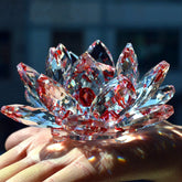 Crystal Lotus Flower Glass Crafts